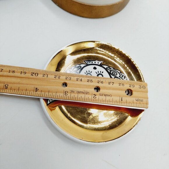 Bucciarelli Milano Coasters Gold White Angels Set Of 6 - Picture 3 of 7